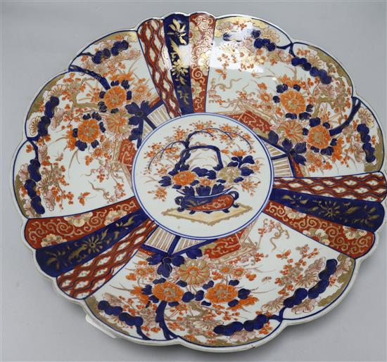 A large Imari charger